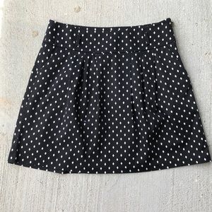 Black skirt with white diamond pattern